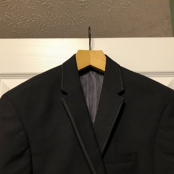 Calvin Klein men's black 100%wool TUXEDO jacket size: 40R